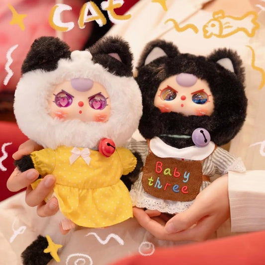 Baby Three Kitten Wardrobe Plush Pendent Series Blind Box