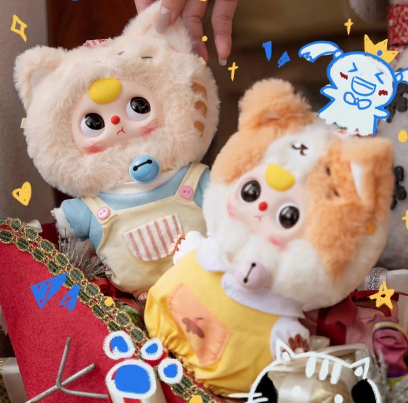 Baby Three Kitten Wardrobe Plush Pendent Series Blind Box