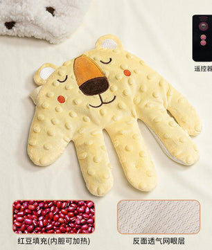 Baby Soothing Palm, Red Bean Stuffed Automatic Baby Patting Hand Soft Sleeping Pacify Toy
