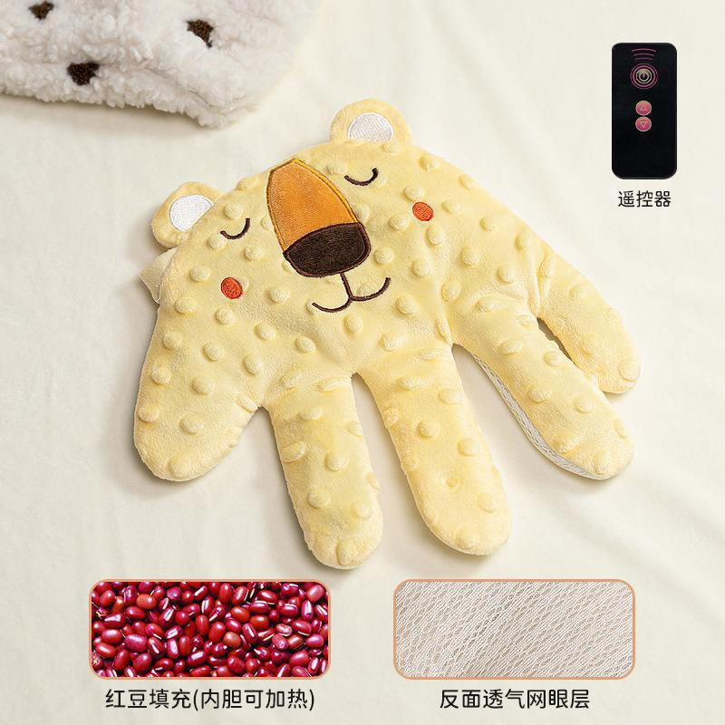 Baby Soothing Palm, Red Bean Stuffed Automatic Baby Patting Hand Soft Sleeping Pacify Toy