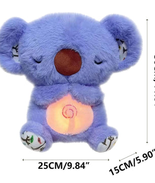 New Breathing Stuffed Animal Sleeping Plush Relief Koala Bear for Anxiety Relief Koala with Rhythmic Breathing Motion with Music Lights & Breathing Motion Adjustable in Four Modes