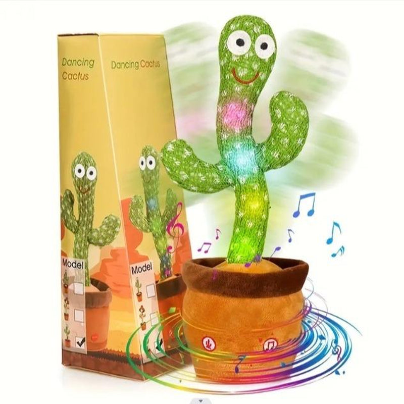 2024 Dancing Cactus Toy,Singing,Mimicking Repeating & Recording, Lighting up Interactive Toys, Plush Toys for Chrismats Gift Set A3