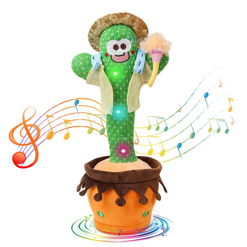 2024 Dancing Cactus Toy,Singing,Mimicking Repeating & Recording, Lighting up Interactive Toys, Plush Toys for Chrismats Gift Set A3