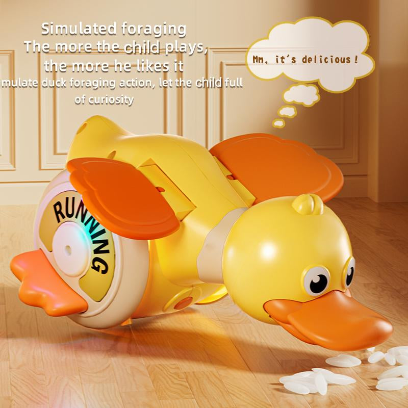 Children Toys Duck, Kids Musical Play Toys, Duck Toys with Music & Lights, Light up Learning Toys, Sensory Dancing Crawling Kids Toy, Easter Basket Stuffers Gifts
