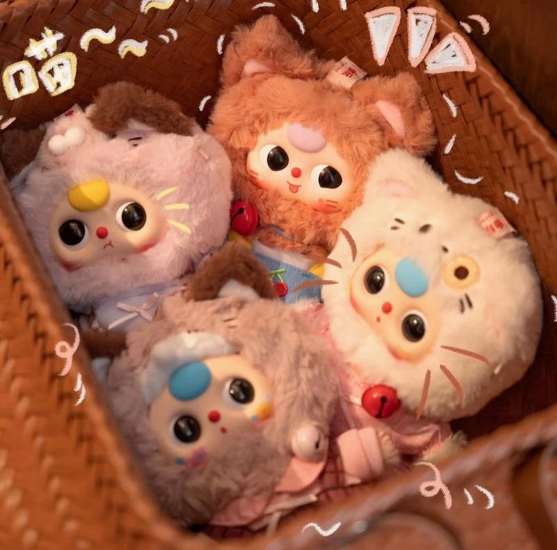 Baby Three Kitten Wardrobe Plush Pendent Series Blind Box