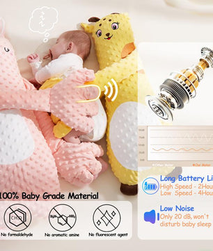 Baby Patting Soothing Pillow Palm - Soft Stuffed Toy for Toddlers, Remote Control, Animals-Shaped Sleeping Aid with Soft Touch and Calming Features #Cozyvibes