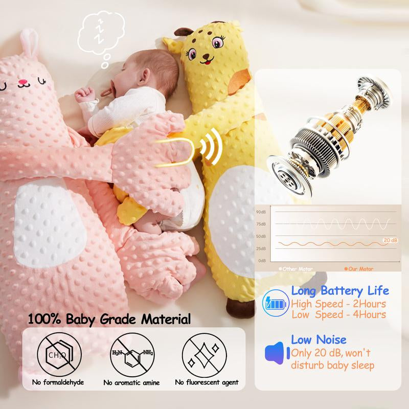 Baby Patting Soothing Pillow Palm - Soft Stuffed Toy for Toddlers, Remote Control, Animals-Shaped Sleeping Aid with Soft Touch and Calming Features #Cozyvibes