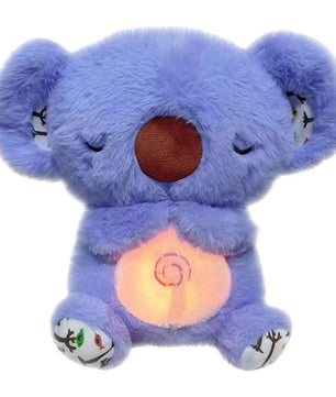 New Breathing Stuffed Animal Sleeping Plush Relief Koala Bear for Anxiety Relief Koala with Rhythmic Breathing Motion with Music Lights & Breathing Motion Adjustable in Four Modes