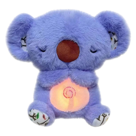 New Breathing Stuffed Animal Sleeping Plush Relief Koala Bear for Anxiety Relief Koala with Rhythmic Breathing Motion with Music Lights & Breathing Motion Adjustable in Four Modes