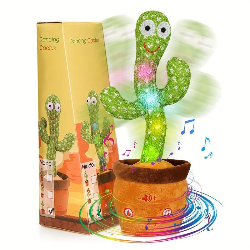 2024 Dancing Cactus Toy,Singing,Mimicking Repeating & Recording, Lighting up Interactive Toys, Plush Toys for Chrismats Gift Set A3