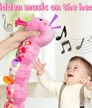 Soft Stuffed Caterpillars Musical Toy, 1 Count Baby Infant Musical Stuffed Soft Animal Toy, Birthday Gift for Baby Girl & Boy, Kids Toys