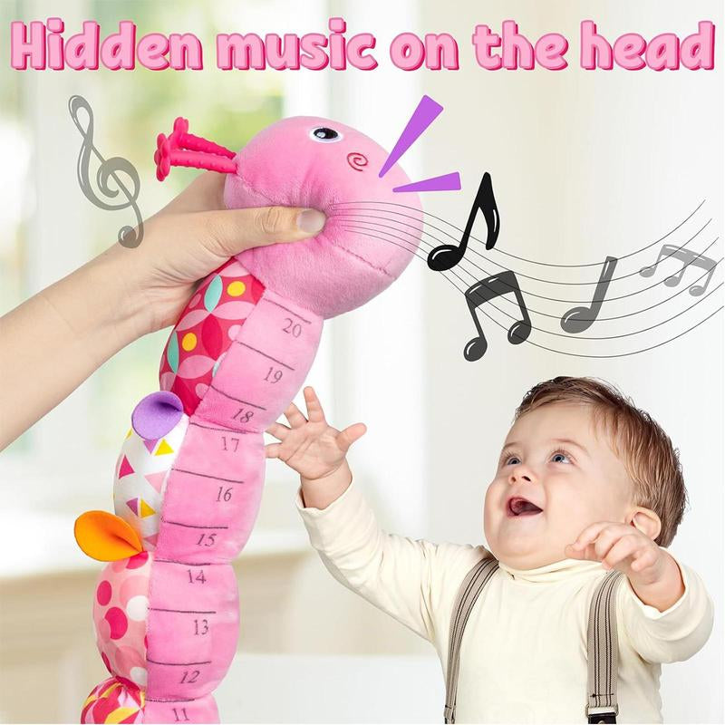 Soft Stuffed Caterpillars Musical Toy, 1 Count Baby Infant Musical Stuffed Soft Animal Toy, Birthday Gift for Baby Girl & Boy, Kids Toys