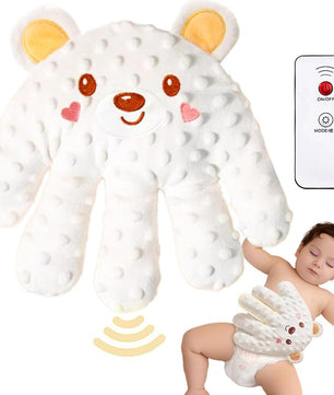 Baby Patting Soothing Palm, Sleepping Soother Patting Toy, Pillow ,Startle Prevention Cartoon Animal Baby Pillow with Red Bean Filling for Newborns - Gentle Soothing and Comfort for Infants