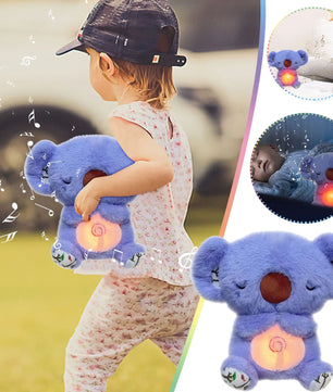 New Breathing Stuffed Animal Sleeping Plush Relief Koala Bear for Anxiety Relief Koala with Rhythmic Breathing Motion with Music Lights & Breathing Motion Adjustable in Four Modes