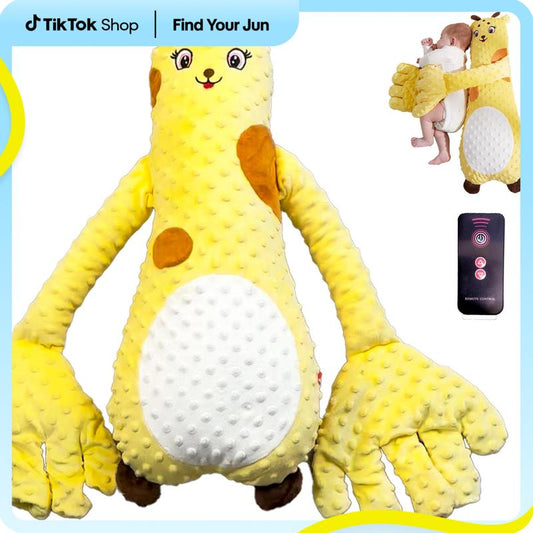 [Cozyvibes] a Patting Soother Pillow Palm, Baby Sleeping Soother Patting Toy, Animals-Shaped Sleeping Aid, Soft Stuffed Animal for Infants, Calming Companion for Naptime and Bedtime