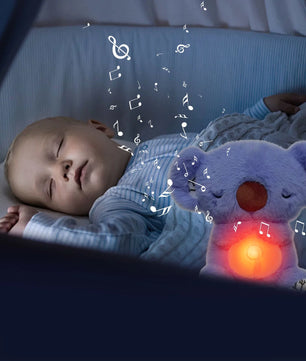 New Breathing Stuffed Animal Sleeping Plush Relief Koala Bear for Anxiety Relief Koala with Rhythmic Breathing Motion with Music Lights & Breathing Motion Adjustable in Four Modes