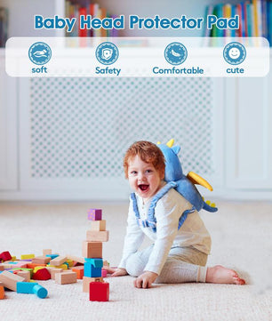 Babybond Baby Head Protector Pad - Adjustable Safety Cushion Backpack for Infants & Toddlers, Head Protection for Learning to Walk