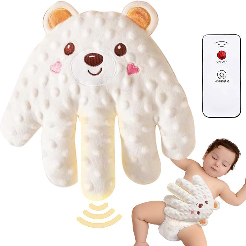 Baby Patting Soothing Pillow Palm - Soft Stuffed Toy for Toddlers, Remote Control, Animals-Shaped Sleeping Aid with Soft Touch and Calming Features #Cozyvibes