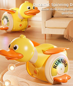 Children Toys Duck, Kids Musical Play Toys, Duck Toys with Music & Lights, Light up Learning Toys, Sensory Dancing Crawling Kids Toy, Easter Basket Stuffers Gifts