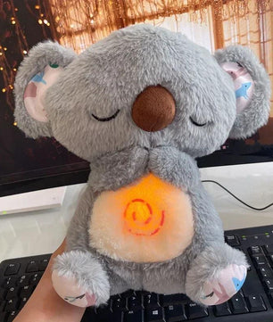 Cute Soothing Koala Calming Anxiety Relief Breathing Koala Bear Toy Sleep Buddy Plush Doll with Lights