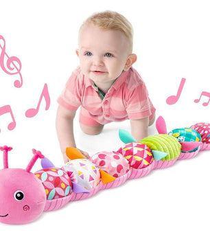 Soft Stuffed Caterpillars Musical Toy, 1 Count Baby Infant Musical Stuffed Soft Animal Toy, Birthday Gift for Baby Girl & Boy, Kids Toys