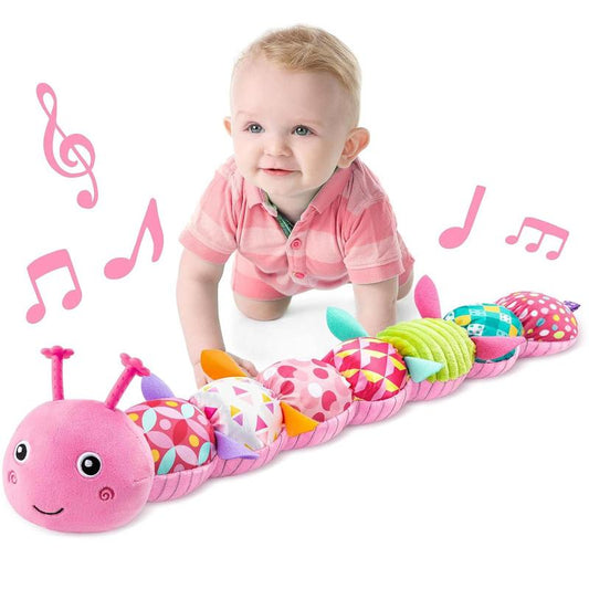 Soft Stuffed Caterpillars Musical Toy, 1 Count Baby Infant Musical Stuffed Soft Animal Toy, Birthday Gift for Baby Girl & Boy, Kids Toys