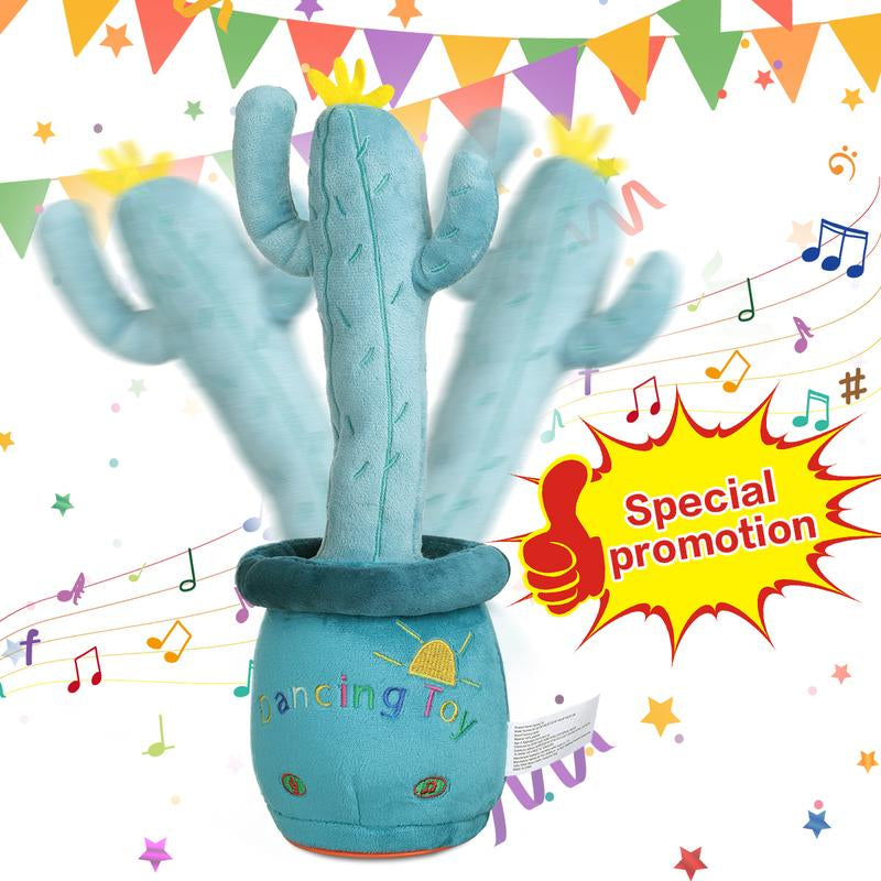 2024 Dancing Cactus Toy,Singing,Mimicking Repeating & Recording, Lighting up Interactive Toys, Plush Toys for Chrismats Gift Set A3