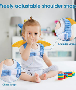 Babybond Baby Head Protector Pad - Adjustable Safety Cushion Backpack for Infants & Toddlers, Head Protection for Learning to Walk