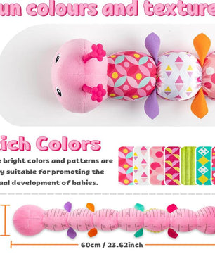 Soft Stuffed Caterpillars Musical Toy, 1 Count Baby Infant Musical Stuffed Soft Animal Toy, Birthday Gift for Baby Girl & Boy, Kids Toys