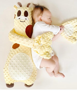 Baby Sleep Soother, Automatic Palm Patting Plush Pillow for Toddlers, Fawn-Shaped Sleeping Aid, Soft Stuffed Animal for Infants, Calming Companion for Naptime and Bedtime Yellow