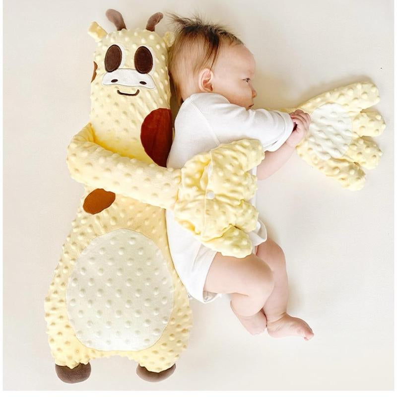 Baby Sleep Soother, Automatic Palm Patting Plush Pillow for Toddlers, Fawn-Shaped Sleeping Aid, Soft Stuffed Animal for Infants, Calming Companion for Naptime and Bedtime Yellow