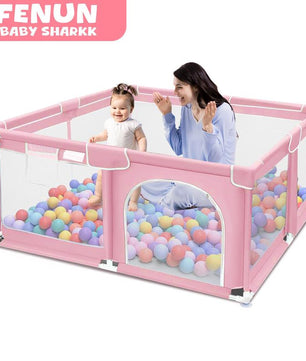Baby Playpen, Indoor&Outdoor Playard, Play Pens for Kid Activity Center, Sturdy Safety Baby Fence with Breathable Mesh for Toddler Playpen