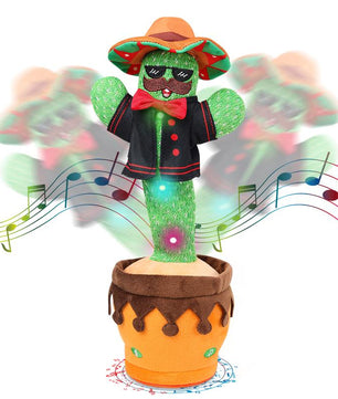 2024 Dancing Cactus Toy,Singing,Mimicking Repeating & Recording, Lighting up Interactive Toys, Plush Toys for Chrismats Gift Set A3