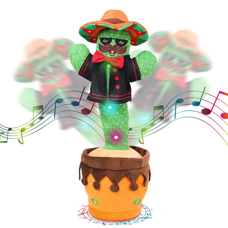 2024 Dancing Cactus Toy,Singing,Mimicking Repeating & Recording, Lighting up Interactive Toys, Plush Toys for Chrismats Gift Set A3