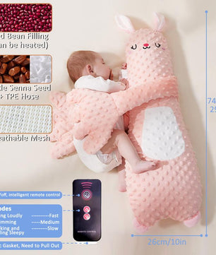 [Cozyvibes] a Patting Soother Pillow Palm, Baby Sleeping Soother Patting Toy, Animals-Shaped Sleeping Aid, Soft Stuffed Animal for Infants, Calming Companion for Naptime and Bedtime