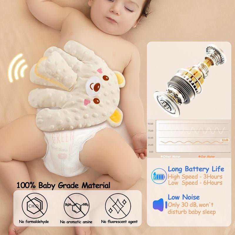 Baby Patting Soothing Palm, Sleepping Soother Patting Toy, Pillow ,Startle Prevention Cartoon Animal Baby Pillow with Red Bean Filling for Newborns - Gentle Soothing and Comfort for Infants